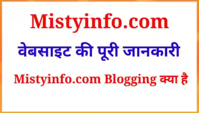 Mistyinfo.com Blogging क्या है